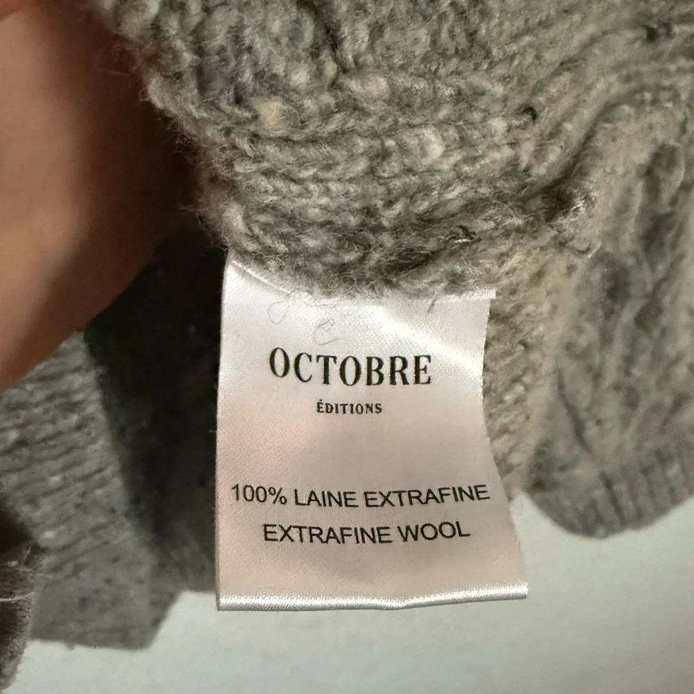 Octobre editions/Sezane Oliver Sweater 100% Merino Wool Made in Portugal XS - Picture 5 of 9